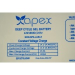 12V 100Ah Jel Akü Apex - Görsel 3